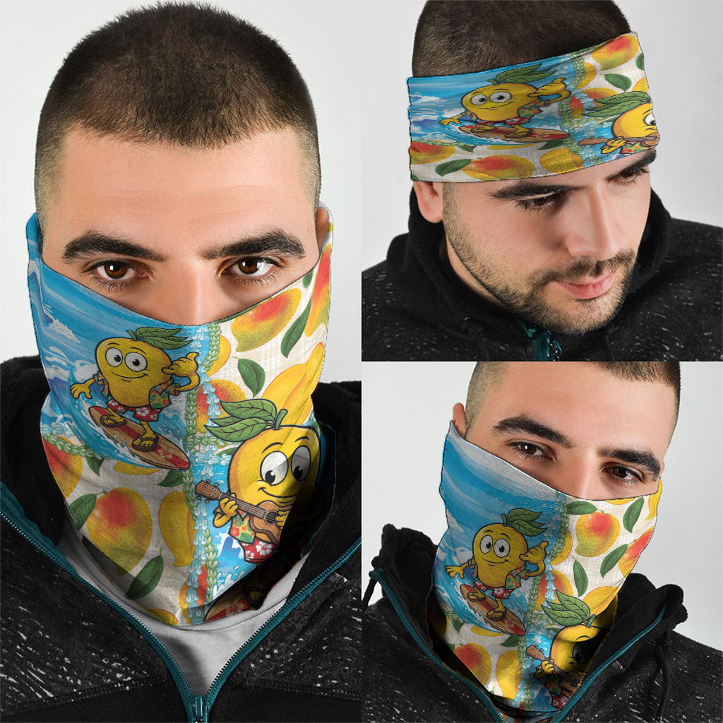 Aloha Hawaii Summer Neck Gaiter Hawaiian Lei Surfing Mango Palaka Motifs LT14 - Polynesian Pride