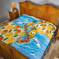 Aloha Hawaii Summer Quilt Hawaiian Lei Surfing Mango Palaka Motifs LT14 - Polynesian Pride