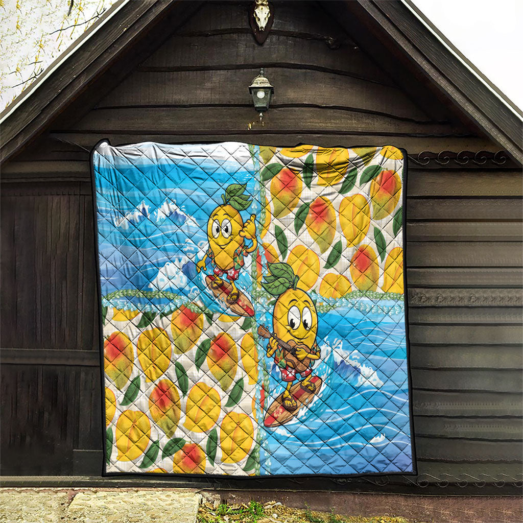 Aloha Hawaii Summer Quilt Hawaiian Lei Surfing Mango Palaka Motifs LT14 - Polynesian Pride