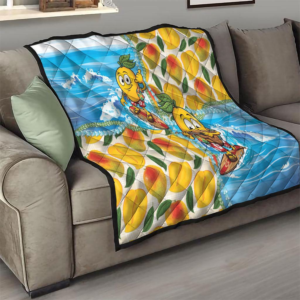 Aloha Hawaii Summer Quilt Hawaiian Lei Surfing Mango Palaka Motifs LT14 - Polynesian Pride