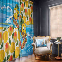 Aloha Hawaii Summer Window Curtain Hawaiian Lei Surfing Mango Palaka Motifs LT14 - Polynesian Pride