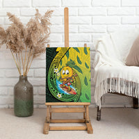 Hawaii Surfing Mango Canvas Wall Art Manako Polynesian Fish Hook LT14 - Polynesian Pride