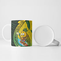 Hawaii Surfing Mango Ceramic Mug Manako Polynesian Fish Hook LT14 - Polynesian Pride