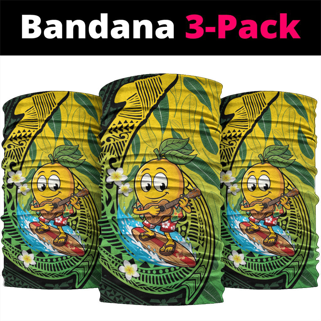 Hawaii Surfing Mango Neck Gaiter Manako Polynesian Fish Hook LT14 package One Size: 25*50cm Green - Polynesian Pride