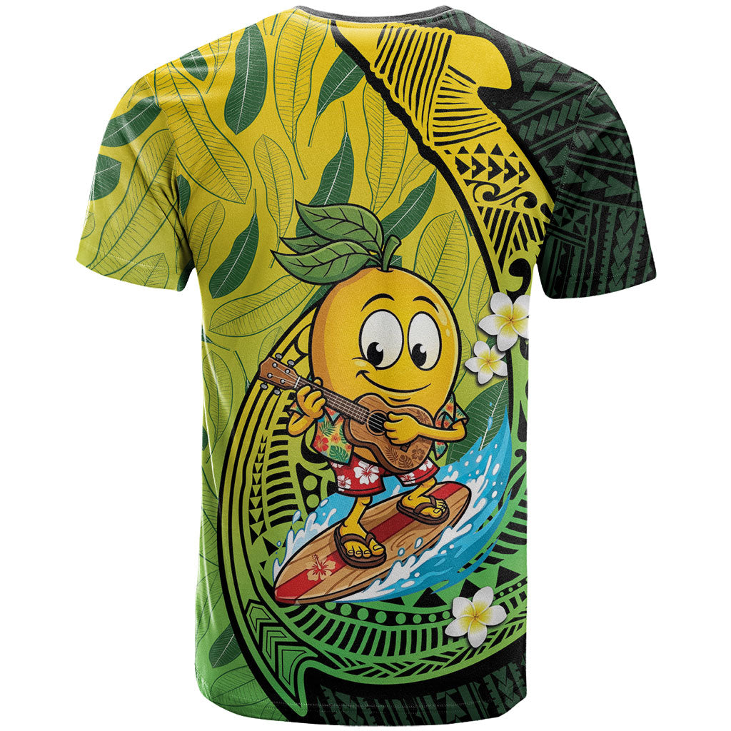 Hawaii Surfing Mango T Shirt Manako Polynesian Fish Hook LT14 - Polynesian Pride