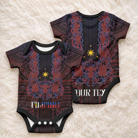 Filipino Barong Tagalog Inspired Personalised Baby Onesie Mabuhay Philippines Festival Polynesian Pattern LT14 - Polynesian Pride