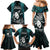 New Zealand Silver Fern Rugby Family Matching Mermaid Dress and Hawaiian Shirt Aotearoa All Black Dabbing Ball With Maori Paua Shell LT14 - Polynesian Pride