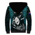 New Zealand Silver Fern Rugby Sherpa Hoodie Aotearoa All Black Dabbing Ball With Maori Paua Shell LT14 - Polynesian Pride