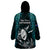 New Zealand Silver Fern Rugby Wearable Blanket Hoodie Aotearoa All Black Dabbing Ball With Maori Paua Shell LT14 - Polynesian Pride