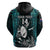 Custom New Zealand Silver Fern Rugby Hoodie Aotearoa All Black Dabbing Ball With Maori Paua Shell LT14 - Polynesian Pride