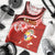 Tonga Rugby Men Tank Top Ikale Tahi Tongan Ngatu Pattern With Dabbing Ball LT14 Red - Polynesian Pride