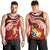 Tonga Rugby Men Tank Top Ikale Tahi Tongan Ngatu Pattern With Dabbing Ball LT14 - Polynesian Pride