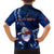 Samoa Rugby Family Matching Off Shoulder Long Sleeve Dress and Hawaiian Shirt Manu Samoa Ula Fala Dabbing Ball Polynesian Blue Version LT14 - Polynesian Pride