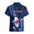 Samoa Rugby Hawaiian Shirt Manu Samoa Ula Fala Dabbing Ball Polynesian Blue Version LT14 - Polynesian Pride