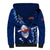 Samoa Rugby Sherpa Hoodie Manu Samoa Ula Fala Dabbing Ball Polynesian Blue Version LT14 - Polynesian Pride