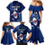 Custom Samoa Rugby Family Matching Mermaid Dress and Hawaiian Shirt Manu Samoa Ula Fala Dabbing Ball Polynesian Blue Version LT14 - Polynesian Pride