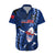 Custom Samoa Rugby Hawaiian Shirt Manu Samoa Ula Fala Dabbing Ball Polynesian Blue Version LT14 Blue - Polynesian Pride