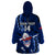 Custom Samoa Rugby Wearable Blanket Hoodie Manu Samoa Ula Fala Dabbing Ball Polynesian Blue Version LT14 - Polynesian Pride