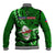 Samoa Rugby Baseball Jacket Manu Samoa Ula Fala Dabbing Ball Polynesian Green Version LT14 - Polynesian Pride