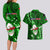 Samoa Rugby Couples Matching Long Sleeve Bodycon Dress and Hawaiian Shirt Manu Samoa Ula Fala Dabbing Ball Polynesian Green Version LT14 - Polynesian Pride