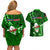 Samoa Rugby Couples Matching Off Shoulder Short Dress and Hawaiian Shirt Manu Samoa Ula Fala Dabbing Ball Polynesian Green Version LT14 - Polynesian Pride