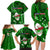 Samoa Rugby Family Matching Long Sleeve Bodycon Dress and Hawaiian Shirt Manu Samoa Ula Fala Dabbing Ball Polynesian Green Version LT14 - Polynesian Pride