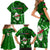 Samoa Rugby Family Matching Short Sleeve Bodycon Dress and Hawaiian Shirt Manu Samoa Ula Fala Dabbing Ball Polynesian Green Version LT14 - Polynesian Pride