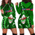 Samoa Rugby Hoodie Dress Manu Samoa Ula Fala Dabbing Ball Polynesian Green Version LT14 - Polynesian Pride