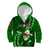 Samoa Rugby Kid Hoodie Manu Samoa Ula Fala Dabbing Ball Polynesian Green Version LT14 Zip Hoodie Green - Polynesian Pride