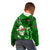 Samoa Rugby Kid Hoodie Manu Samoa Ula Fala Dabbing Ball Polynesian Green Version LT14 - Polynesian Pride