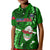 Samoa Rugby Kid Polo Shirt Manu Samoa Ula Fala Dabbing Ball Polynesian Green Version LT14 Kid Green - Polynesian Pride