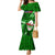 Samoa Rugby Mermaid Dress Manu Samoa Ula Fala Dabbing Ball Polynesian Green Version LT14 Women Green - Polynesian Pride