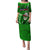 Samoa Rugby Puletasi Manu Samoa Ula Fala Dabbing Ball Polynesian Green Version LT14 Long Dress Green - Polynesian Pride