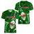 Samoa Rugby Women V Neck T Shirt Manu Samoa Ula Fala Dabbing Ball Polynesian Green Version LT14 - Polynesian Pride