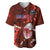 Samoa Rugby Baseball Jersey Manu Samoa Ula Fala Dabbing Ball Polynesian Red Version LT14 Red - Polynesian Pride