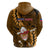 Samoa Rugby Hoodie Manu Samoa Ula Fala Dabbing Ball Polynesian Gold Version LT14 - Polynesian Pride