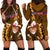 Samoa Rugby Hoodie Dress Manu Samoa Ula Fala Dabbing Ball Polynesian Gold Version LT14 - Polynesian Pride