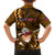 Samoa Rugby Kid Hawaiian Shirt Manu Samoa Ula Fala Dabbing Ball Polynesian Gold Version LT14 - Polynesian Pride