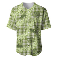 Lime Palaka Hawaii Cowboy Baseball Jersey Puakenikeni Lei Paniolo Papale Seamless Vibes LT14 Lime - Polynesian Pride
