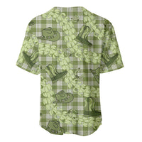 Lime Palaka Hawaii Cowboy Baseball Jersey Puakenikeni Lei Paniolo Papale Seamless Vibes LT14 - Polynesian Pride