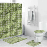 Lime Palaka Hawaii Cowboy Bathroom Set Puakenikeni Lei Paniolo Papale Seamless Vibes LT14 Bathroom Set (4 pcs) Lime - Polynesian Pride