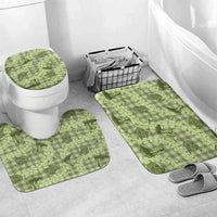 Lime Palaka Hawaii Cowboy Bathroom Set Puakenikeni Lei Paniolo Papale Seamless Vibes LT14 Mat Set Only (3 pcs) One Size Lime - Polynesian Pride
