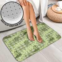 Lime Palaka Hawaii Cowboy Bathroom Set Puakenikeni Lei Paniolo Papale Seamless Vibes LT14 - Polynesian Pride