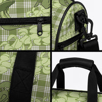 Lime Palaka Hawaii Cowboy Duffle Bag Puakenikeni Lei Paniolo Papale Seamless Vibes LT14 - Polynesian Pride