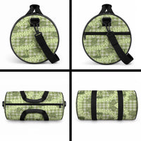 Lime Palaka Hawaii Cowboy Duffle Bag Puakenikeni Lei Paniolo Papale Seamless Vibes LT14 - Polynesian Pride