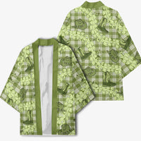 Lime Palaka Hawaii Cowboy Kimono Puakenikeni Lei Paniolo Papale Seamless Vibes LT14 - Polynesian Pride