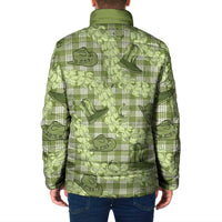 Lime Palaka Hawaii Cowboy Padded Jacket Puakenikeni Lei Paniolo Papale Seamless Vibes LT14 - Polynesian Pride