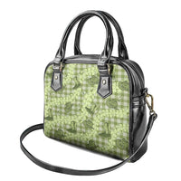 Lime Palaka Hawaii Cowboy Shoulder Handbag Puakenikeni Lei Paniolo Papale Seamless Vibes LT14 - Polynesian Pride