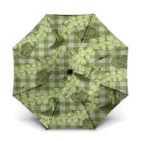 Lime Palaka Hawaii Cowboy Umbrella Puakenikeni Lei Paniolo Papale Seamless Vibes LT14 One Size Folded 11.42 inch Opened Diameter 37.4 inch Lime - Polynesian Pride