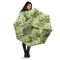 Lime Palaka Hawaii Cowboy Umbrella Puakenikeni Lei Paniolo Papale Seamless Vibes LT14 - Polynesian Pride